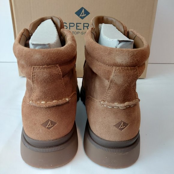 Sperry Men's Watertown Ltt Outdoor Boots Tan Suede - Picture 7 of 8